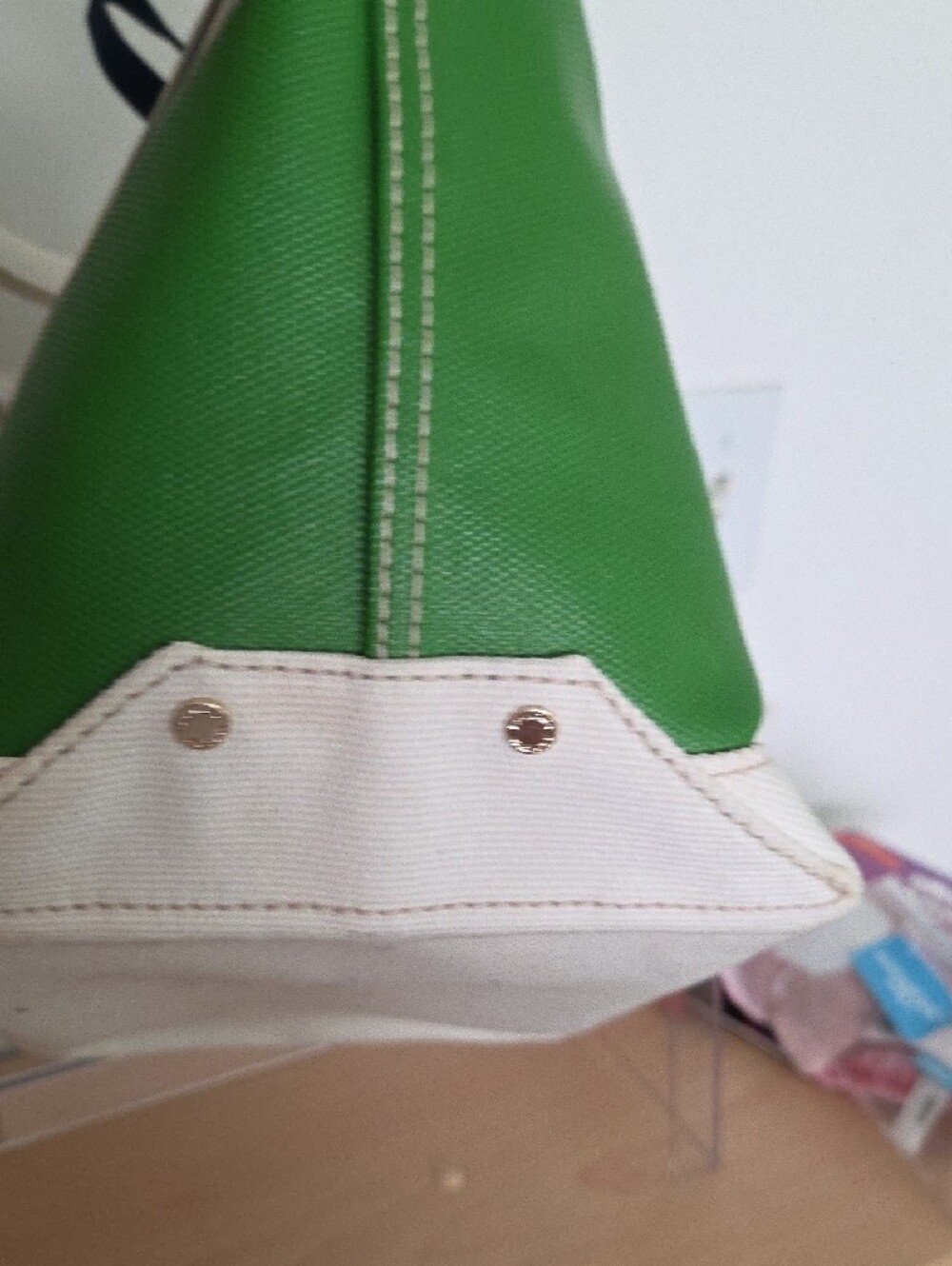 kate spade NWT Tracy Bucket Copenhagen Greenmulti Canvas Tote - Picture 8 of 14